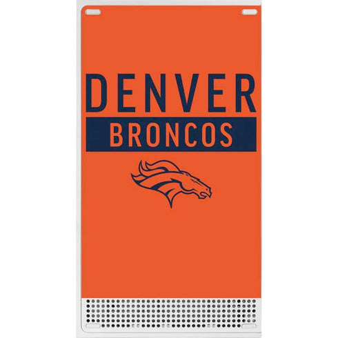 NFL Denver Broncos Orange Performance Series Xbox Series S Console Skin